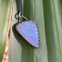 Load image into Gallery viewer, Blue Lace Agate Talisman Pendant