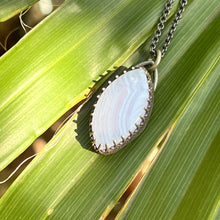 Load image into Gallery viewer, Blue Lace Agate Marquise Pendant