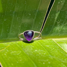 Load image into Gallery viewer, Amethyst Double Band Ring - Size 11.5