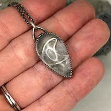 Load image into Gallery viewer, Clear Quartz Crescent Moon Pendant