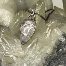 Load image into Gallery viewer, Clear Quartz Crescent Moon Pendant