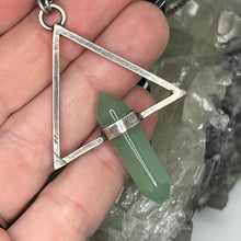 Load image into Gallery viewer, Aventurine Triangle Double Terminated Pendant