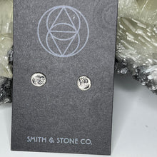 Load image into Gallery viewer, Sterling Silver Full Moon Post Earrings