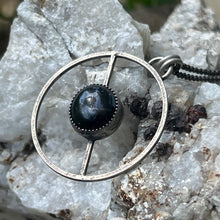 Load image into Gallery viewer, Black Star Diopside Orbit Pendant