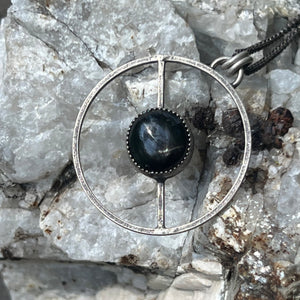 Black Star Diopside Orbit Pendant